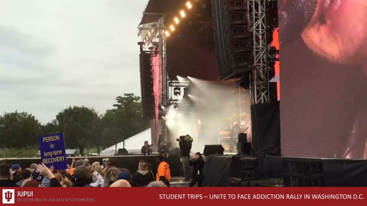 student trips unite to face addiction rally