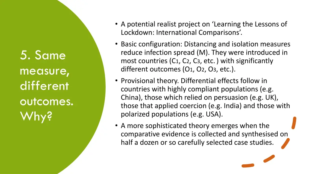 a potential realist project on learning