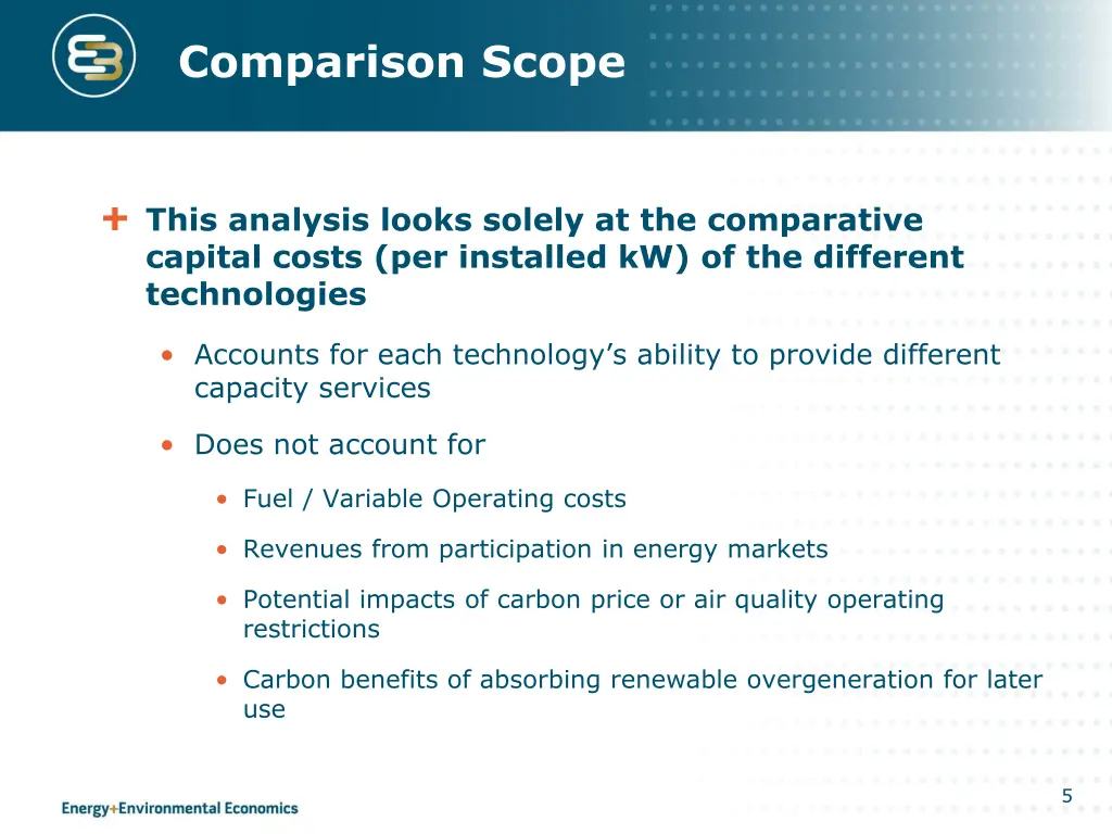 comparison scope