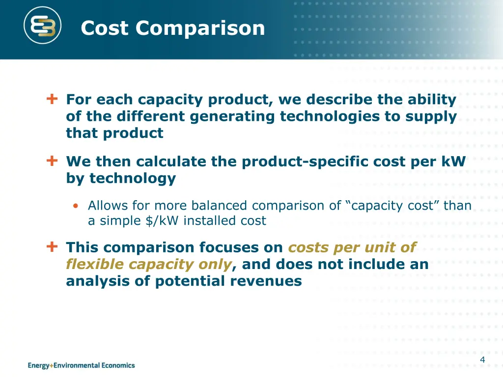 cost comparison