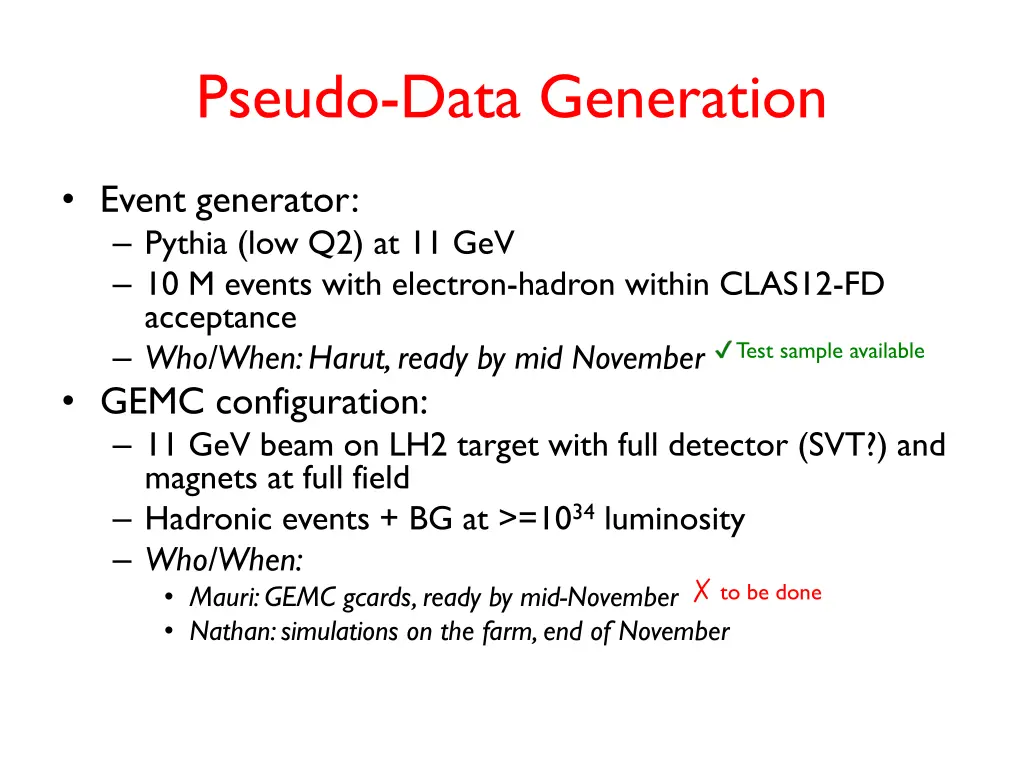 pseudo data generation