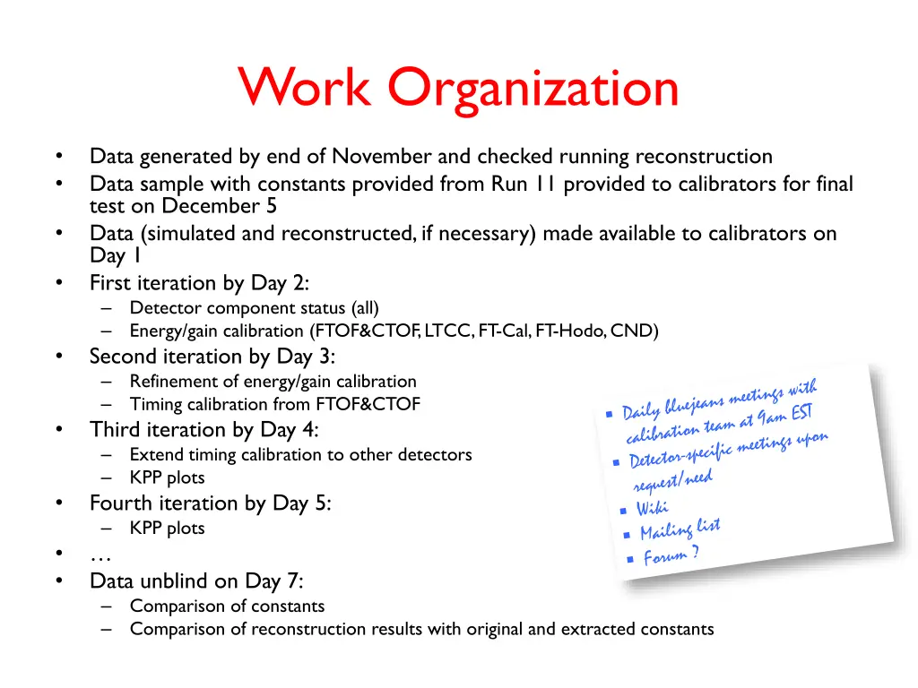 work organization