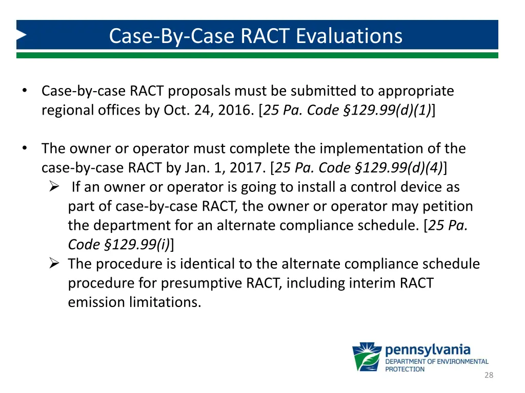 case by case ract evaluations 1