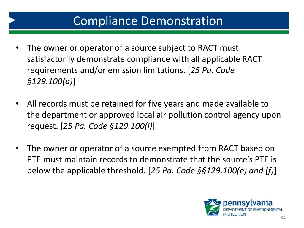 compliance demonstration