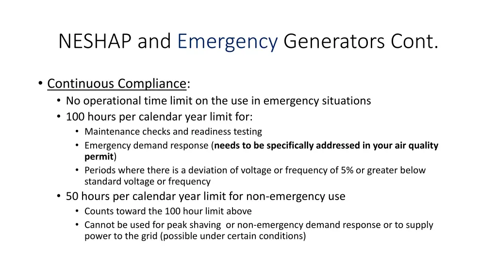 neshap and emergency generators cont 3