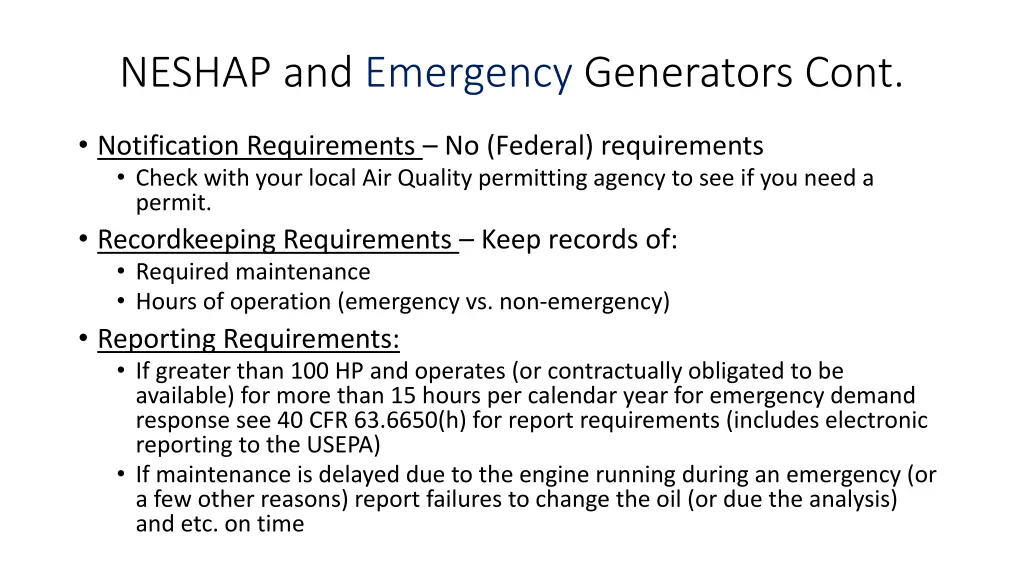 neshap and emergency generators cont 4