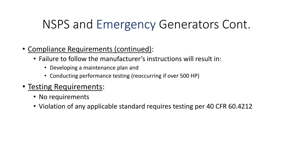 nsps and emergency generators cont 4