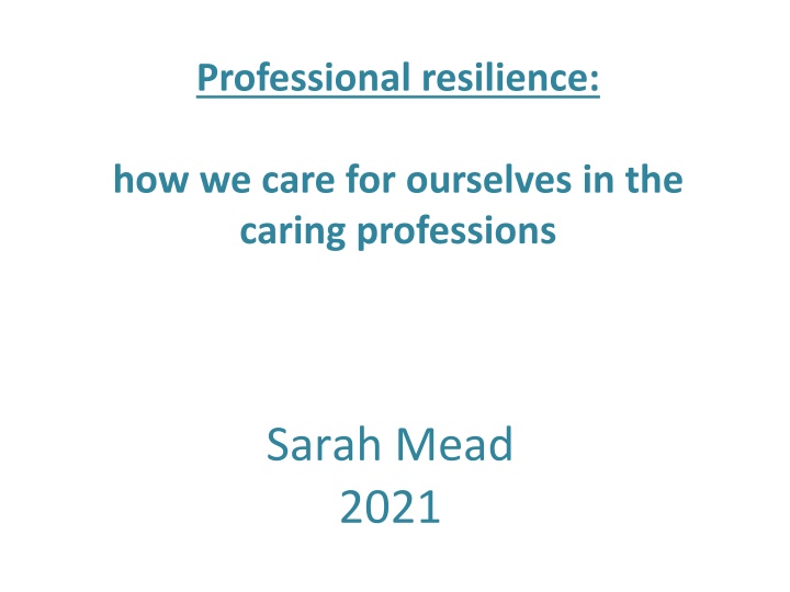 professional resilience