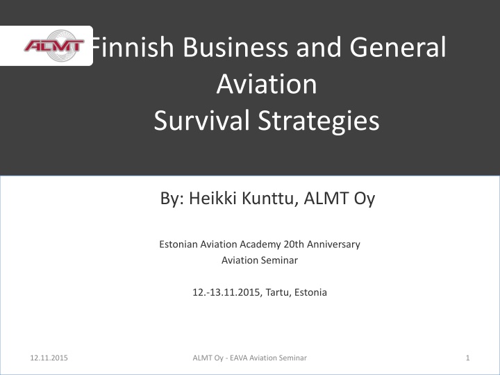 finnish business and general aviation survival