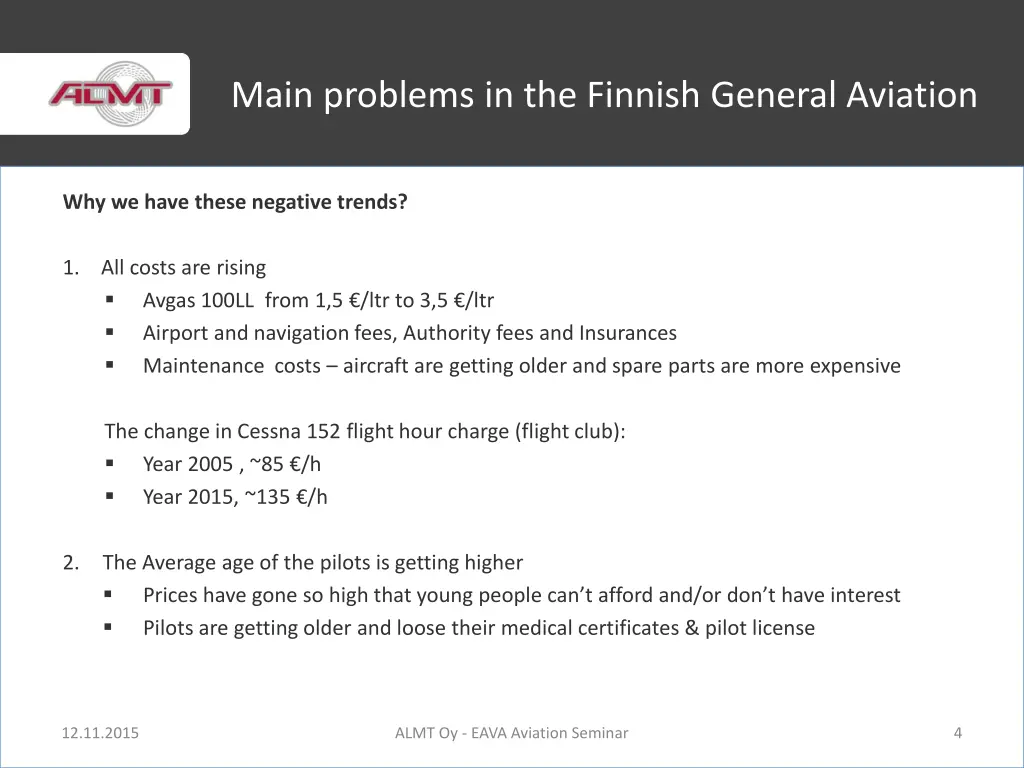 main problems in the finnish general aviation 1