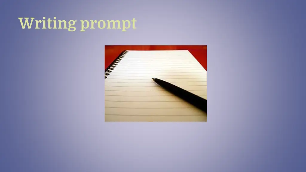 writing prompt