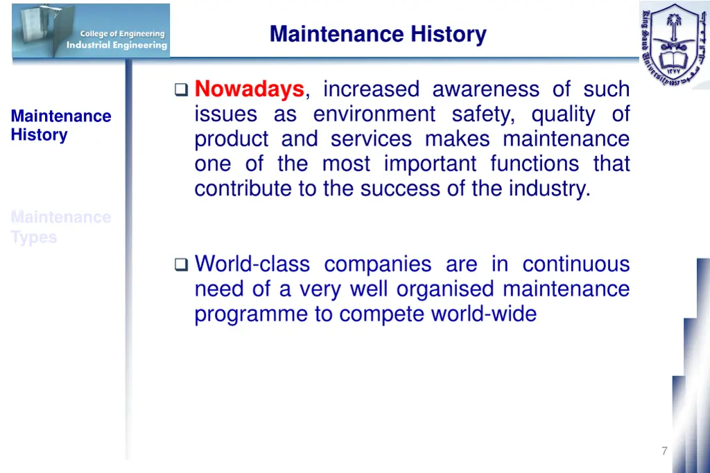 maintenance history 2