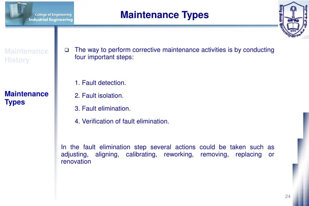 maintenance types 11