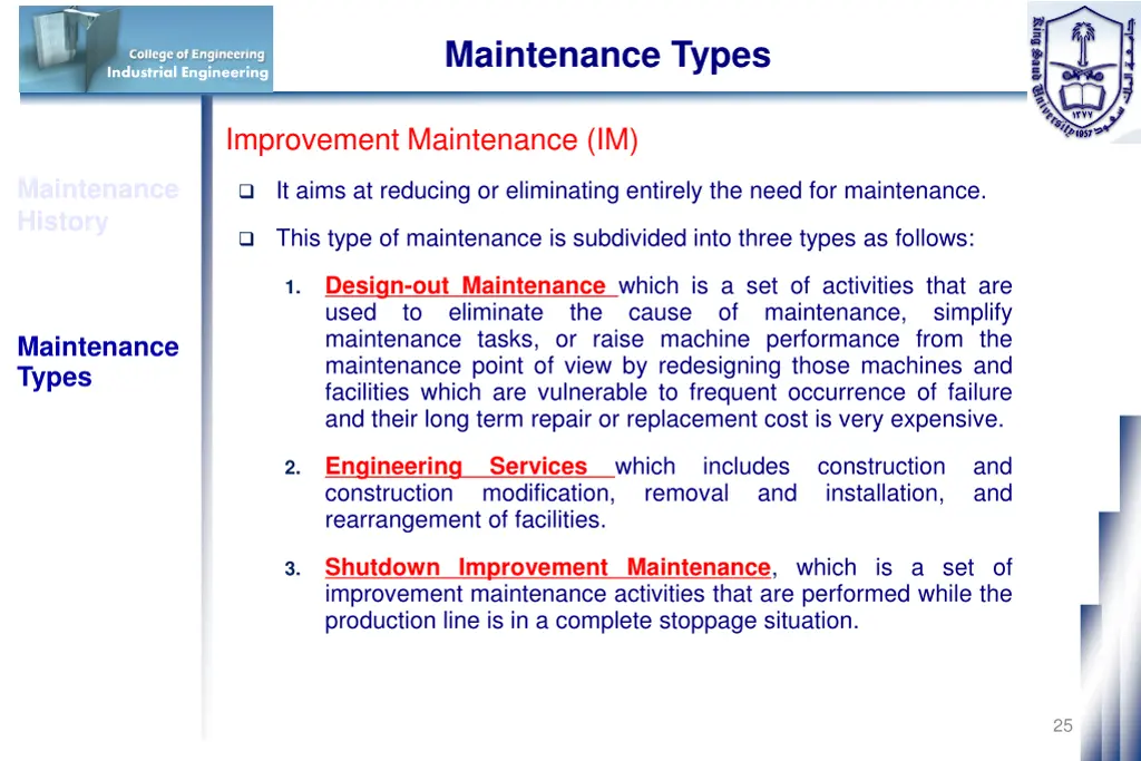 maintenance types 12