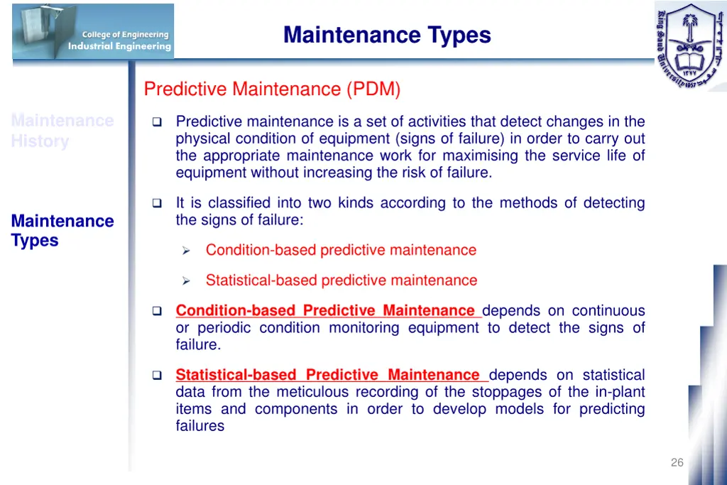 maintenance types 13