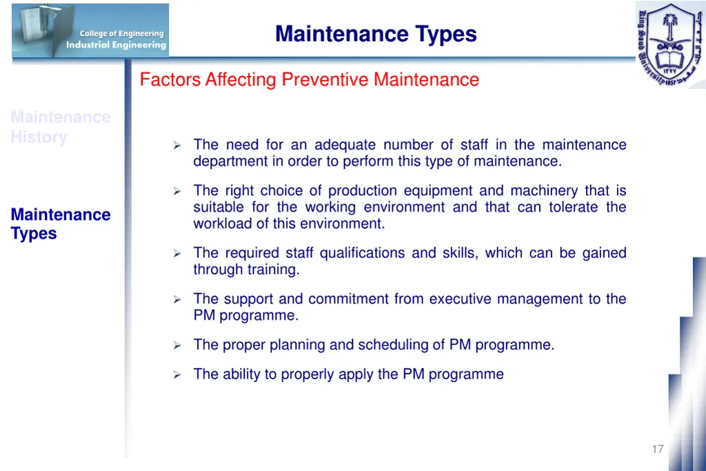 maintenance types 4