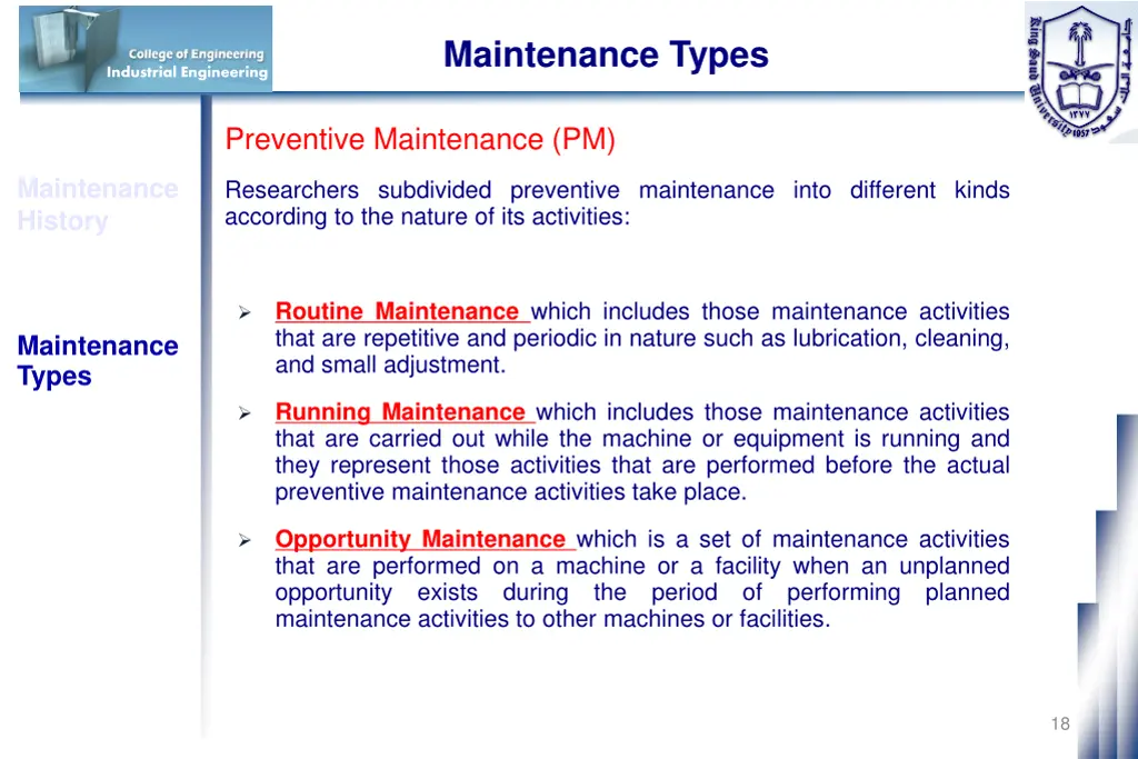 maintenance types 5