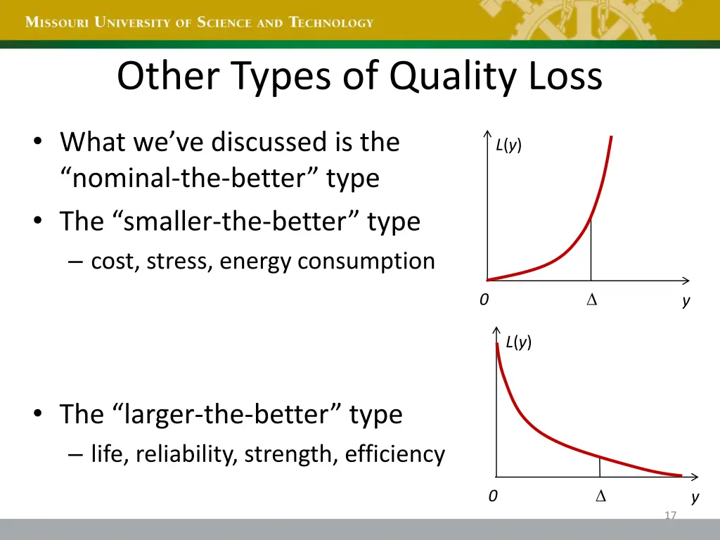 other types of quality loss