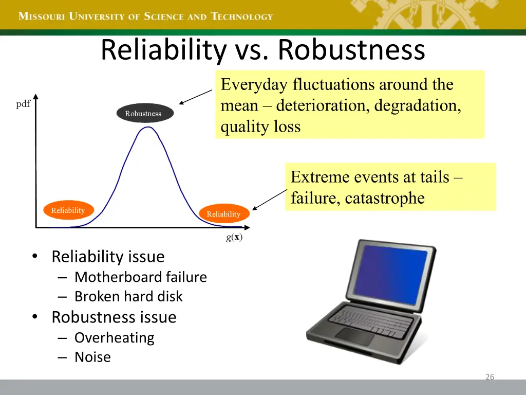 reliability vs robustness everyday fluctuations