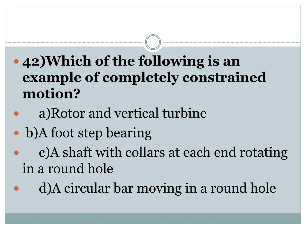 42 which of the following is an example