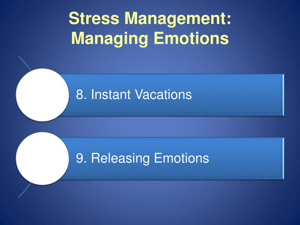 stress management managing emotions