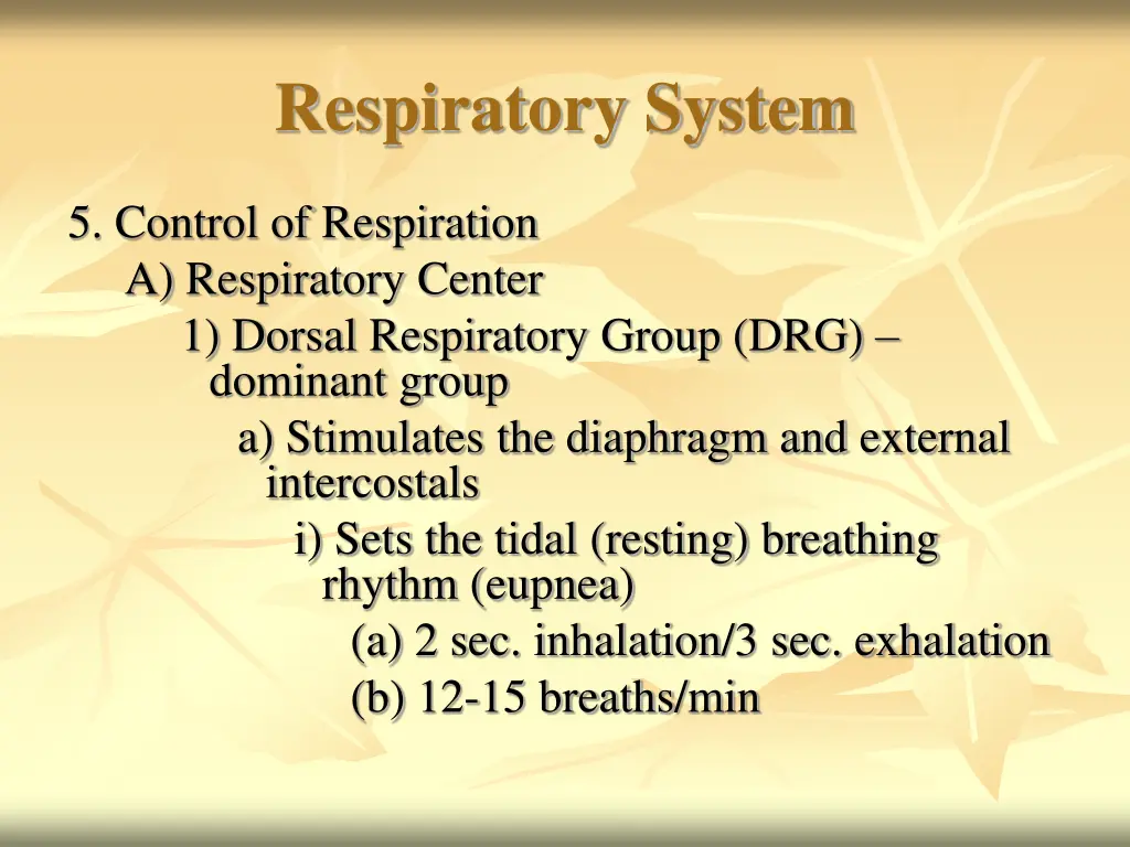 respiratory system 21