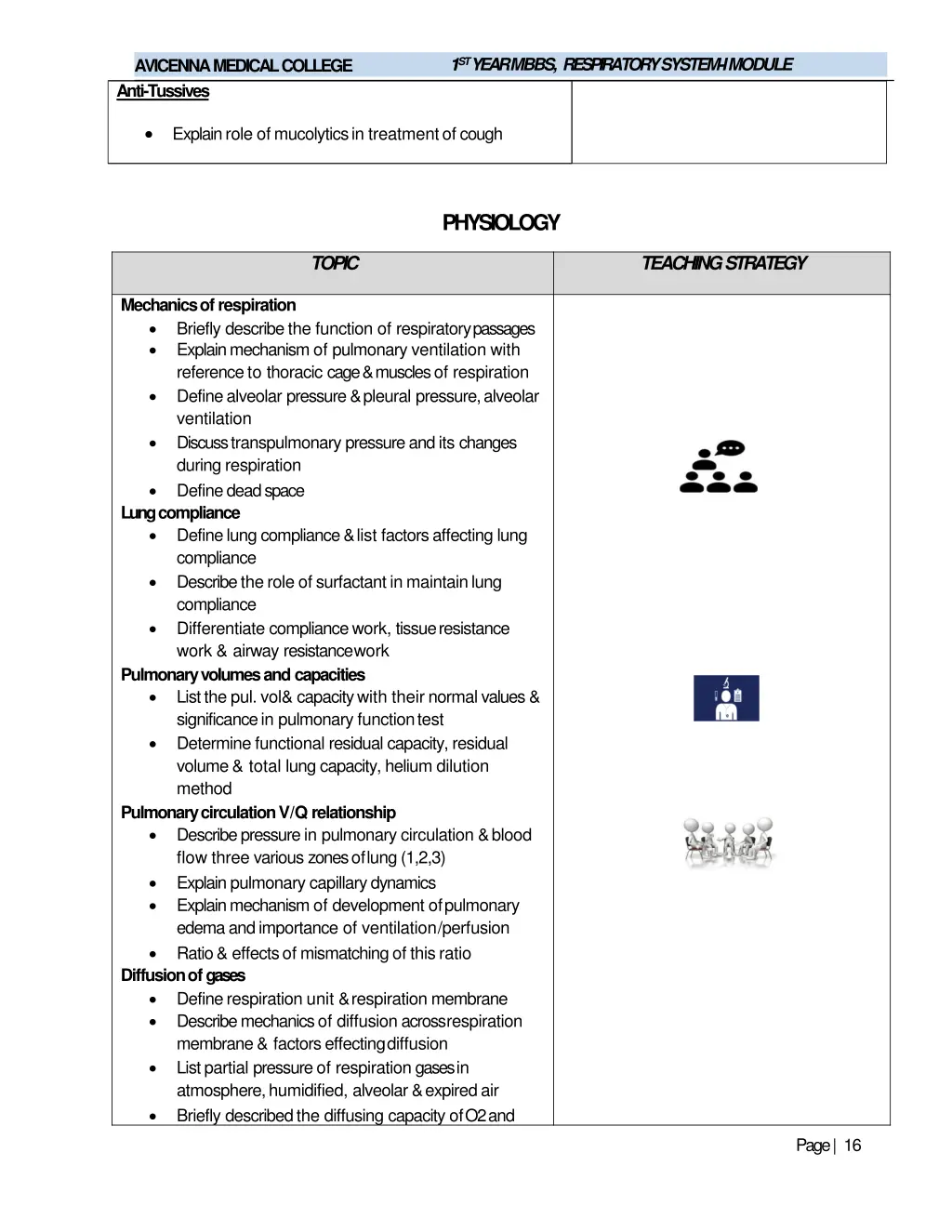 1 1 st year mbbs respiratory system imodule 4