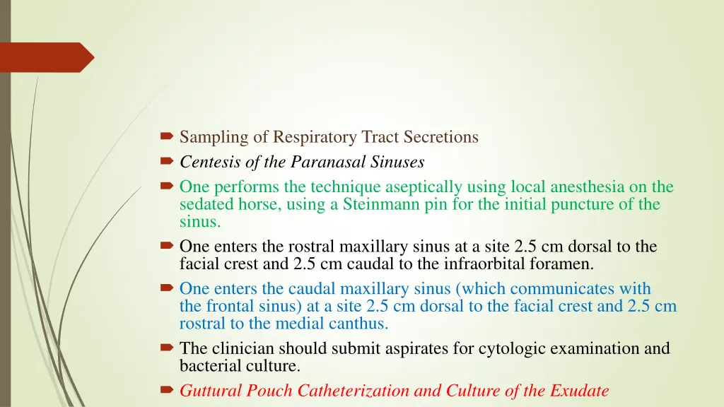 sampling of respiratory tract secretions centesis