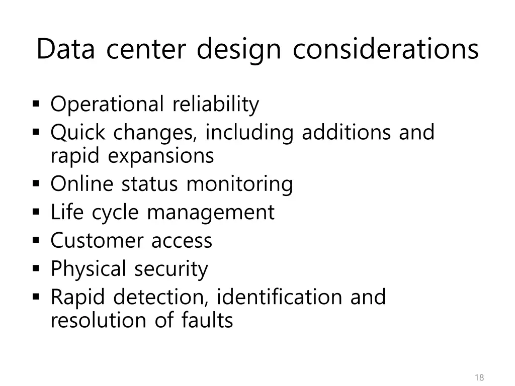 data center design considerations