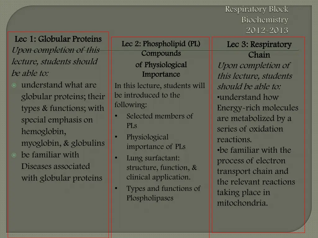 lec lec 1 globular proteins 1 globular proteins