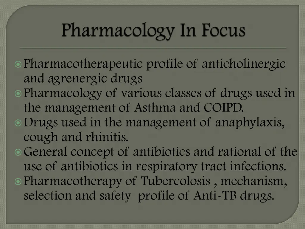 pharmacotherapeutic profile of anticholinergic