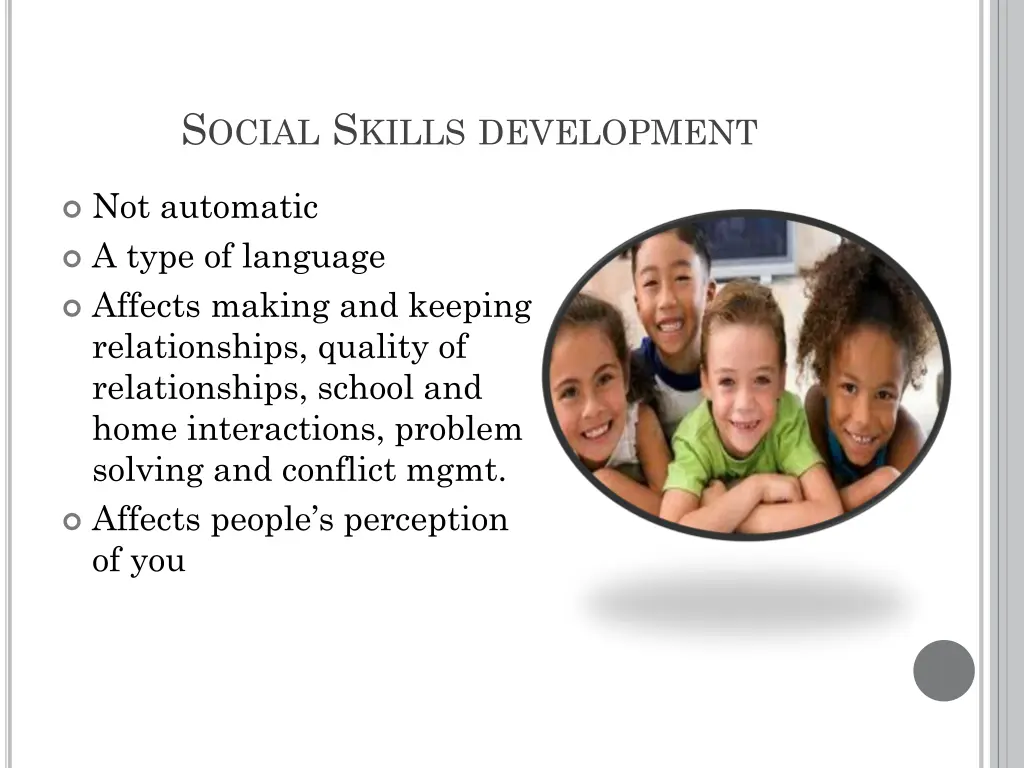 s ocial s kills development