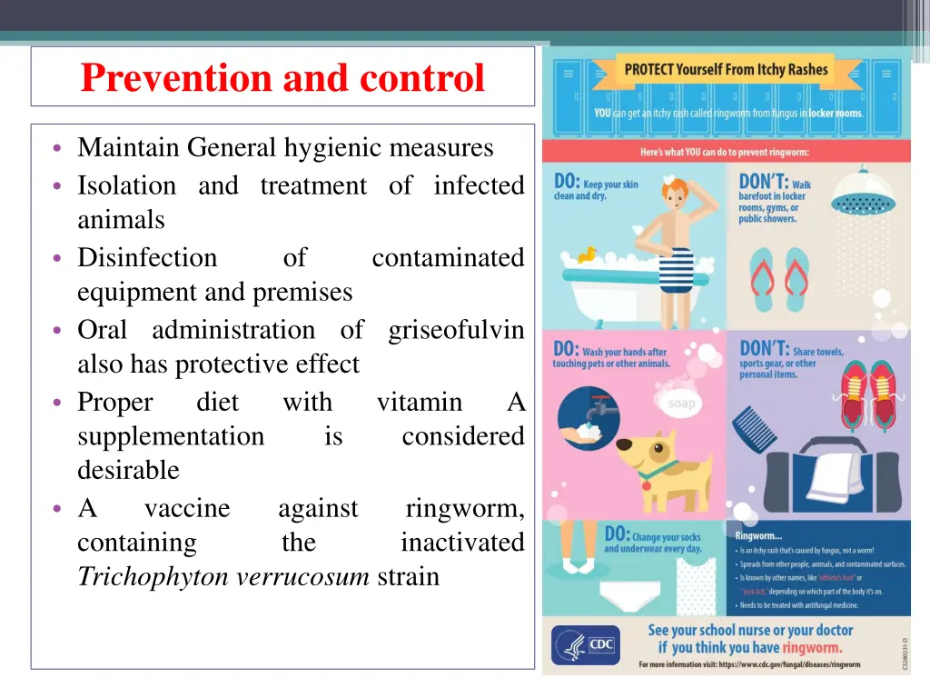 prevention and control