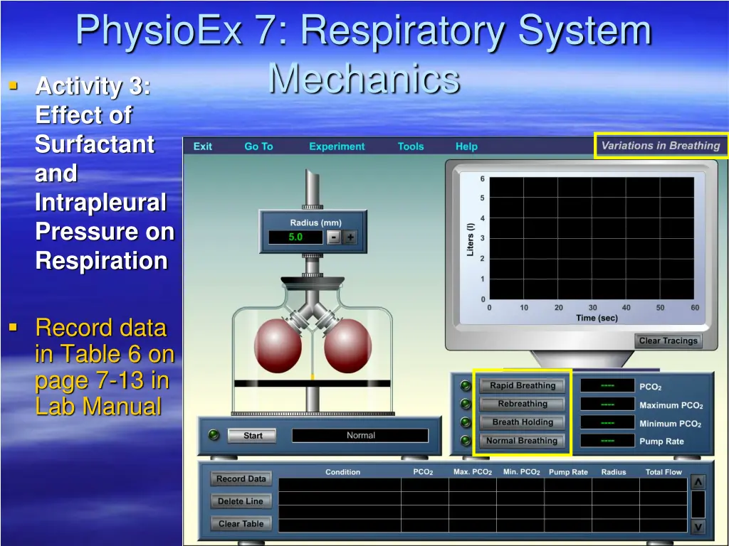 physioex 7 respiratory system mechanics activity 1