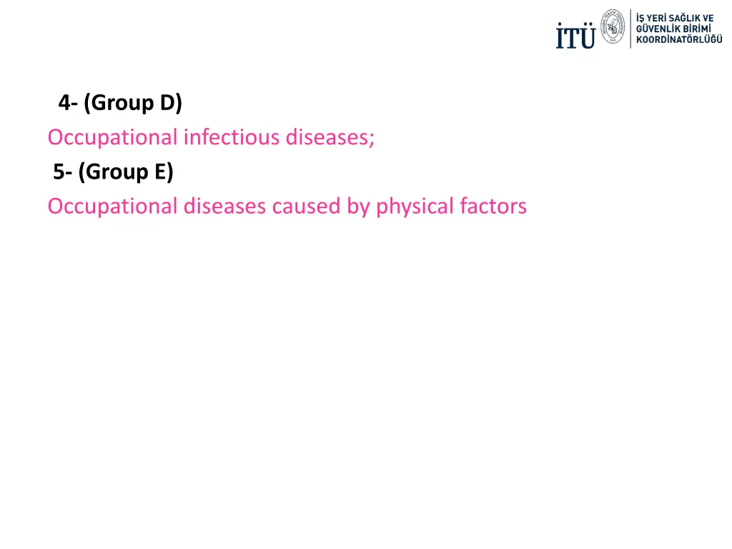 4 group d occupational infectious diseases