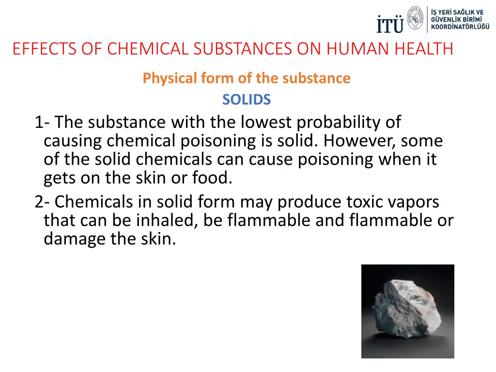 effects of chemical substances on human health