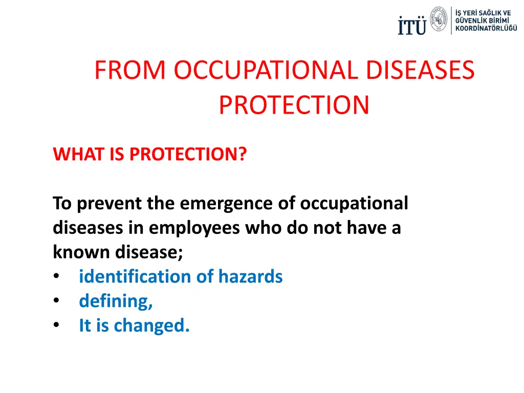 from occupational diseases protection