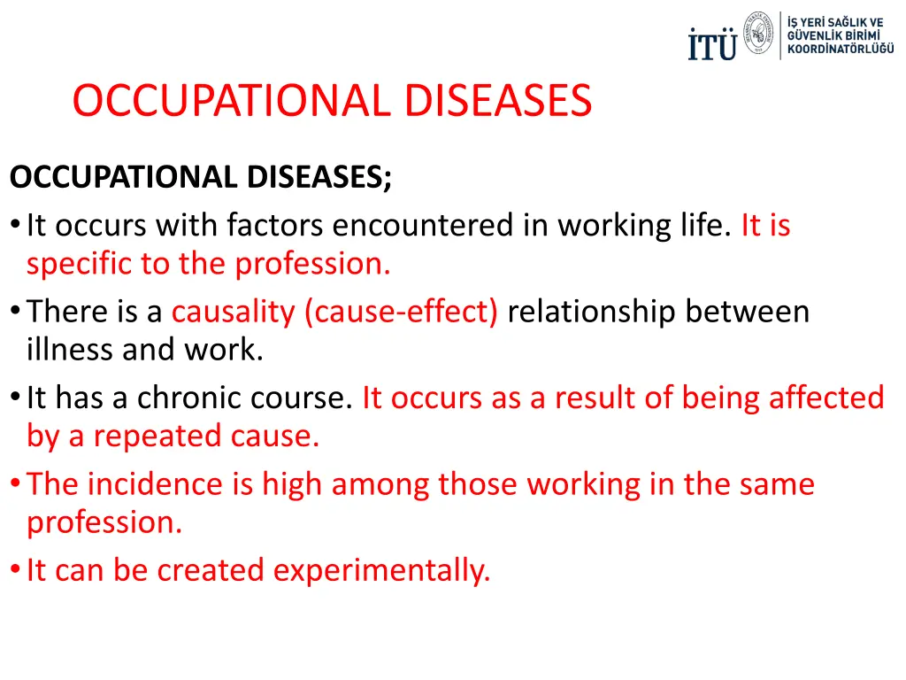 occupational diseases