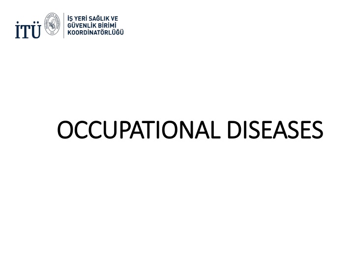 occupational diseases occupational diseases