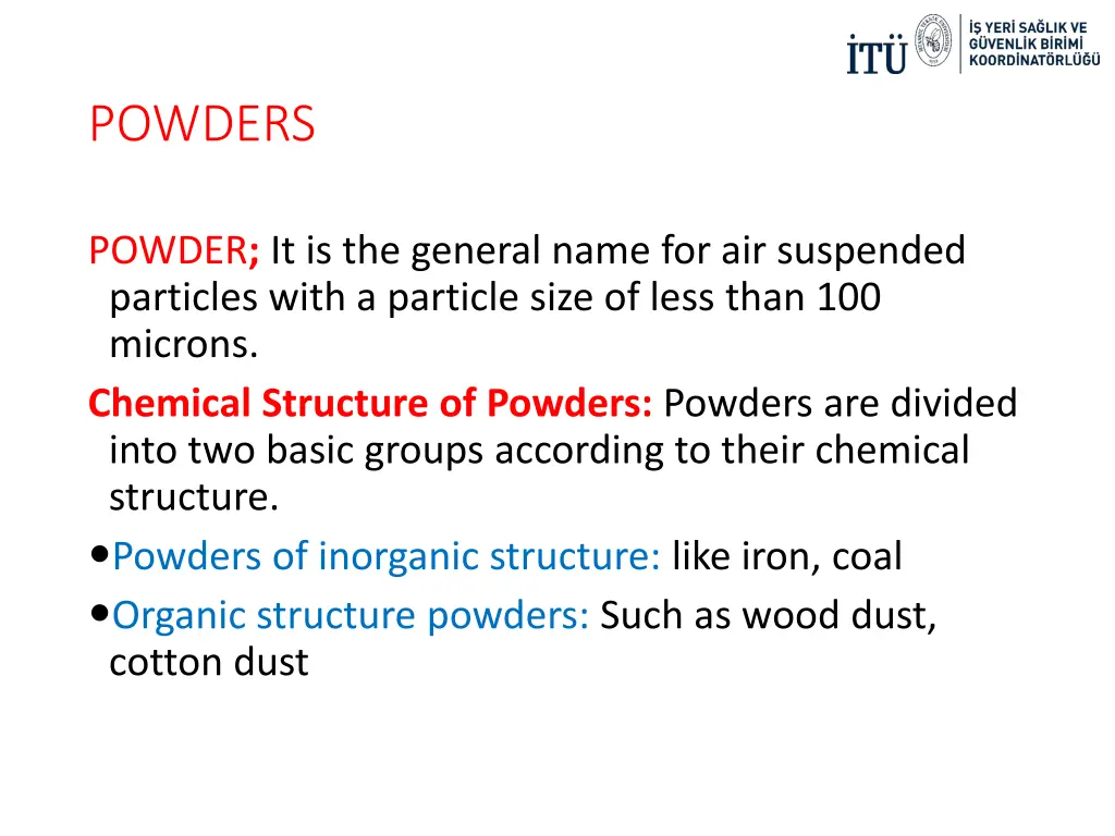 powders