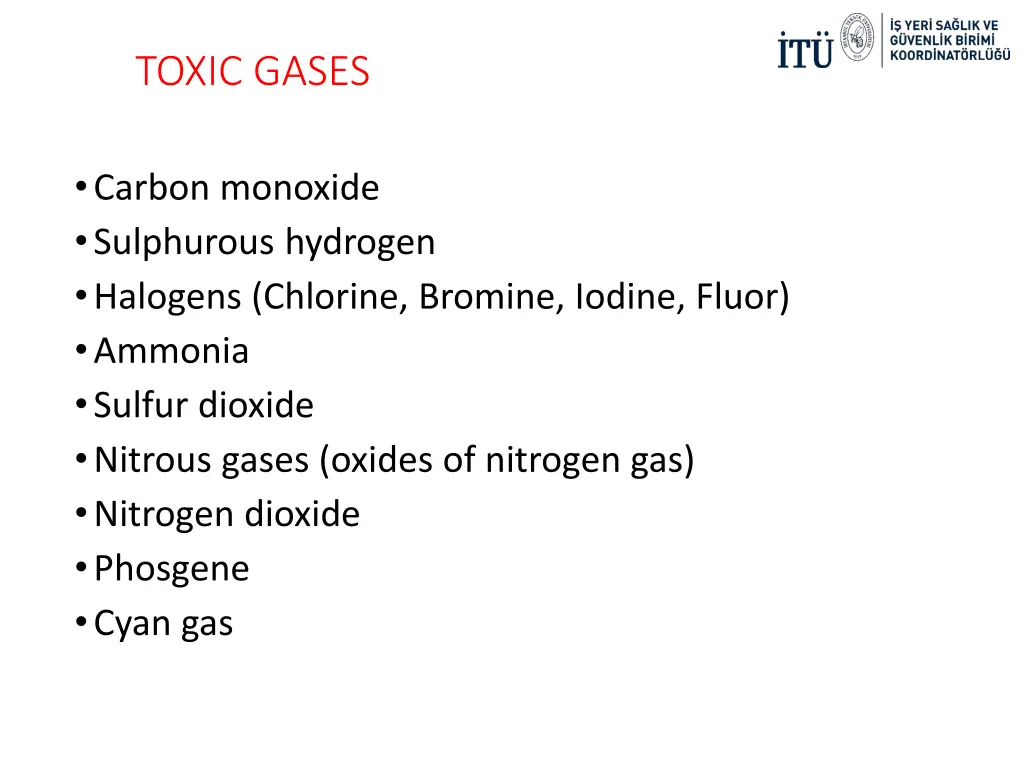 toxic gases