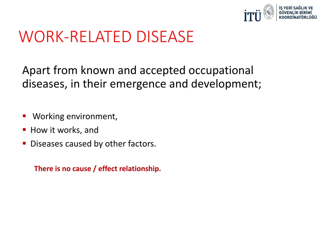 work related disease