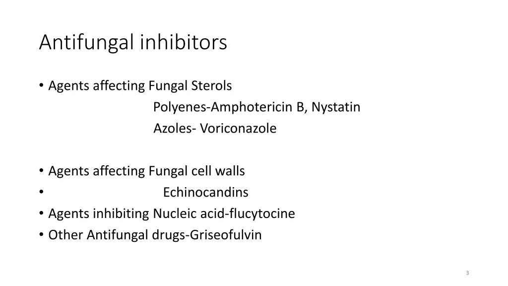 antifungal inhibitors 1