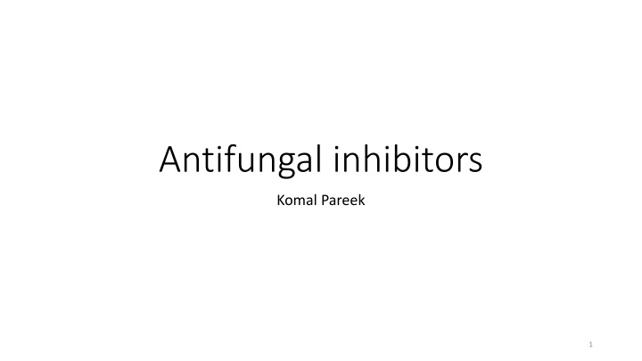 antifungal inhibitors