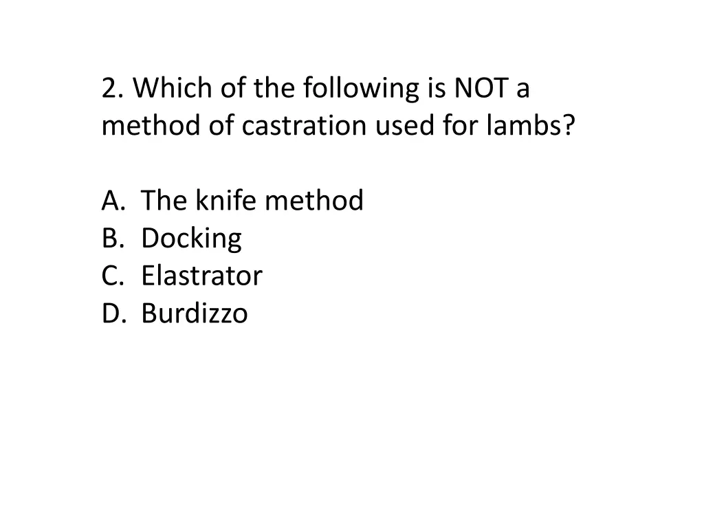 2 which of the following is not a method