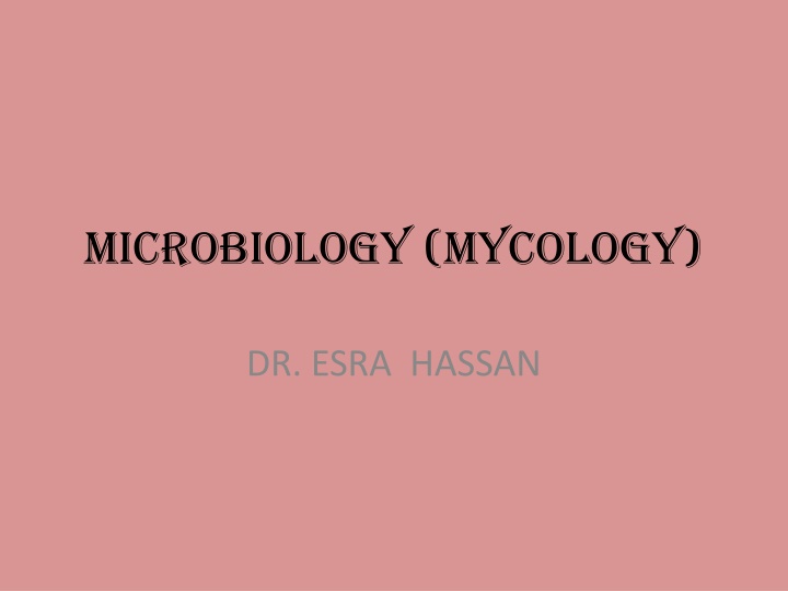 microbiology mycology