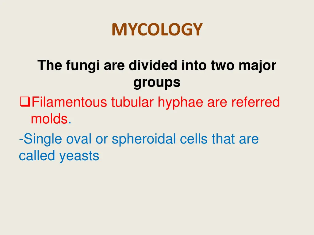 mycology 1