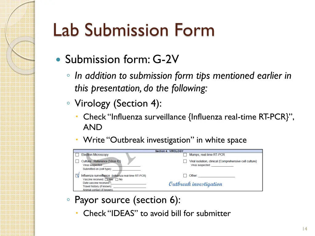 lab submission form