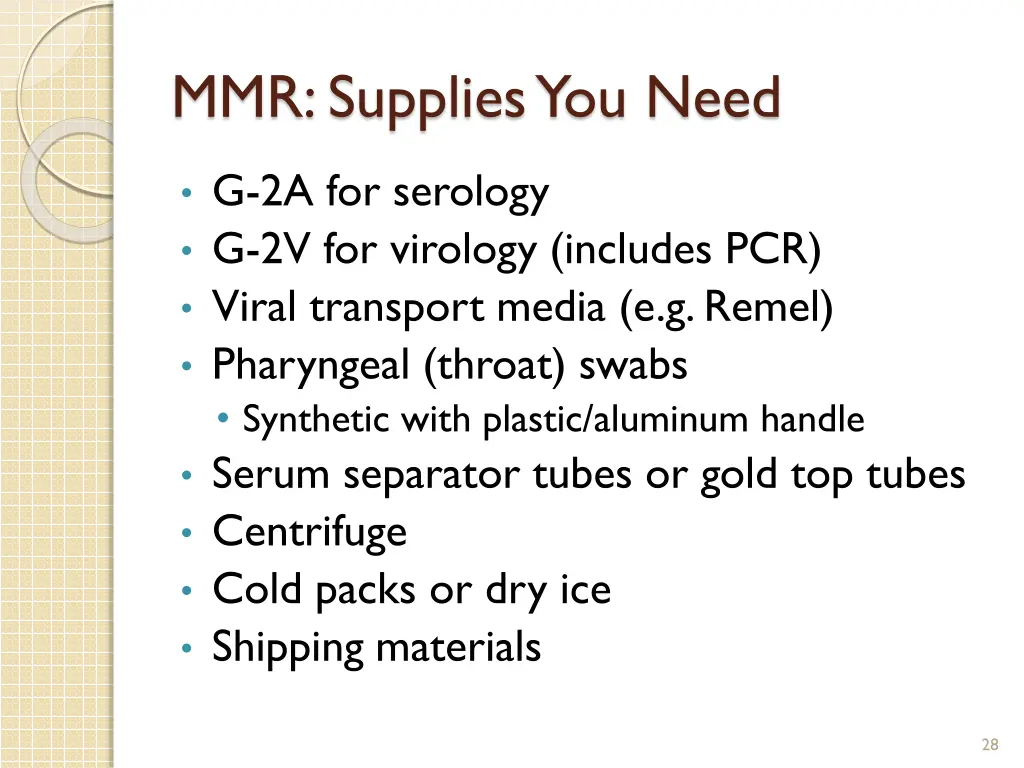 mmr supplies you need