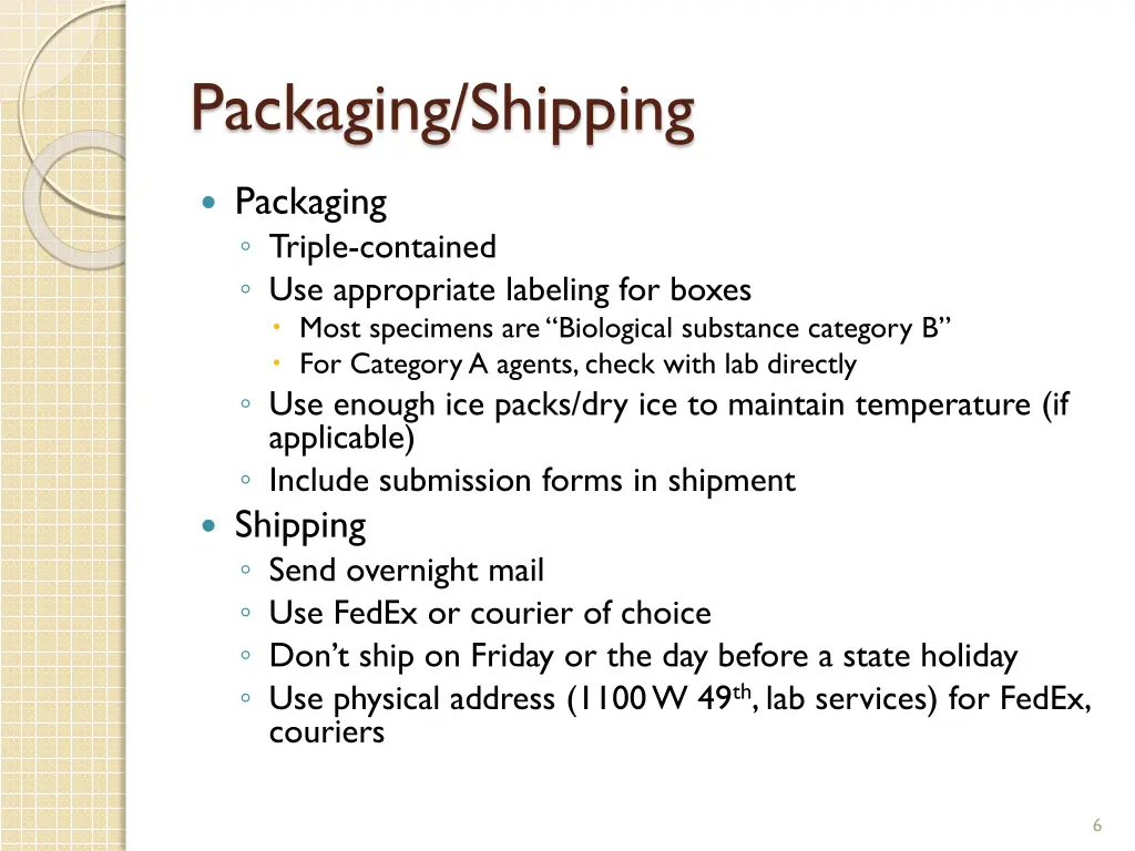 packaging shipping